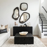Phillips Collection Morphic Petrified Point Black Frame Mirror