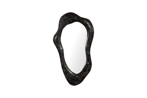 Phillips Collection Morphic Petrified Wave Black Frame Mirror