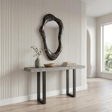 Phillips Collection Morphic Petrified Wave Black Frame Mirror