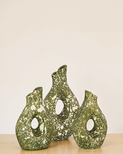 Phillips Collection Olive Oil  Green Medium Vase