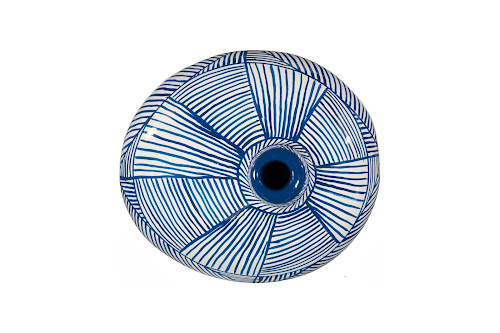 Phillips Collection Indigo Mosaic Wide Vase
