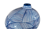 Phillips Collection Indigo Mosaic Wide Vase
