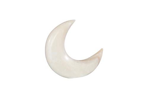 Phillips Collection Onyx Moon Sculpture, Large Off White Assorted Tabletop
