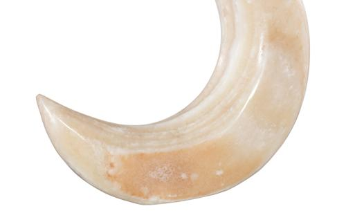 Phillips Collection Onyx Moon Sculpture, Large Off White Assorted Tabletop
