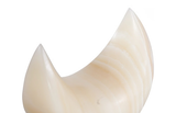 Phillips Collection Onyx Moon Sculpture, Small Off White Assorted Tabletop