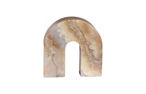 Phillips Collection Onyx Sculpture, Rainbow Amber Tabletop