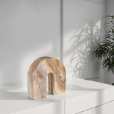 Phillips Collection Onyx Sculpture, Rainbow Amber Tabletop