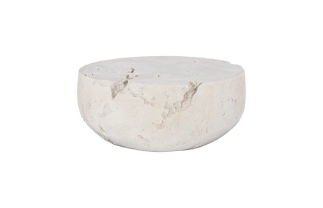 Phillips Collection Cast Cheese Stone , Round Roman Stone Coffee Table
