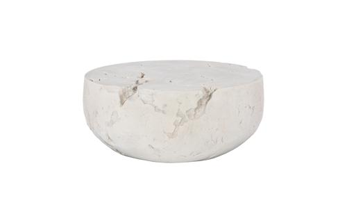 Phillips Collection Cast Cheese Stone , Round Roman Stone Coffee Table