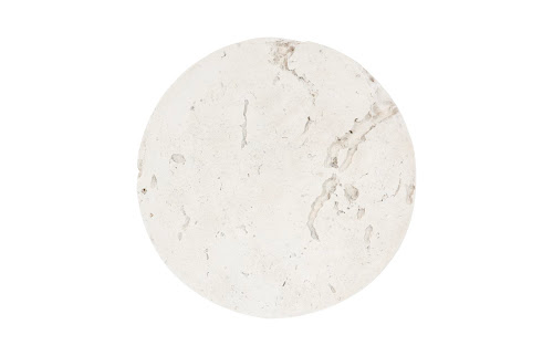 Phillips Collection Cast Cheese Stone , Round Roman Stone Coffee Table