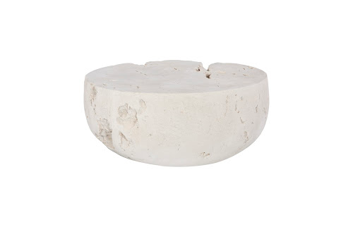 Phillips Collection Cast Cheese Stone , Round Roman Stone Coffee Table