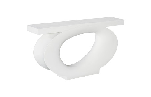 Phillips Collection Nimbus  Table Whitestone Console