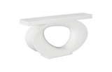 Phillips Collection Nimbus  Table White Stone Console