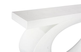 Phillips Collection Nimbus  Table White Stone Console