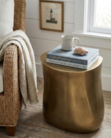 Phillips Collection Mellow Polished Brass Side Table