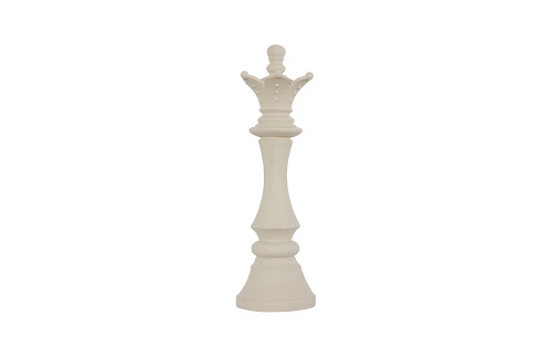 Phillips Collection Queen Chess Wall Decor Cast Stone White Accent