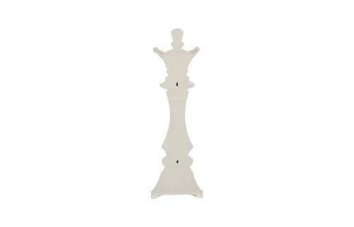 Phillips Collection Queen Chess Wall Decor Cast Stone White Accent
