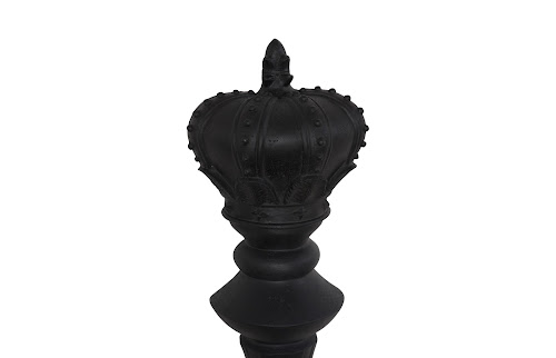 Phillips Collection King Chess Wall Decor Cast Stone Black Accent