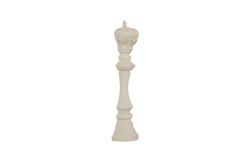 Phillips Collection King Chess Wall Decor Cast Stone White Accent