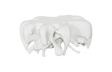 Phillips Collection Cast  Round White Stone Coffee Table