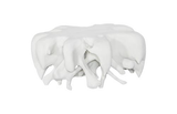 Phillips Collection Cast  Round White Stone Coffee Table