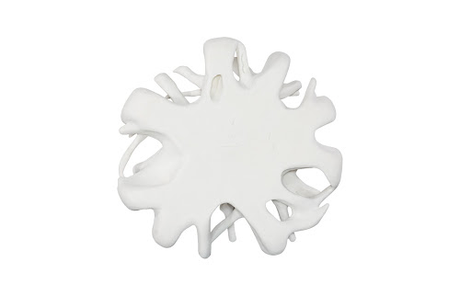 Phillips Collection Cast  Round White Stone Coffee Table