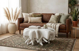 Phillips Collection Cast  Round White Stone Coffee Table