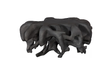 Phillips Collection Cast Round Charcoal Stone Coffee Table