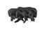 Phillips Collection Cast Round Charcoal Stone Coffee Table