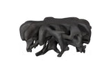 Phillips Collection Cast Round Charcoal Stone Coffee Table