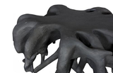 Phillips Collection Cast Round Charcoal Stone Coffee Table