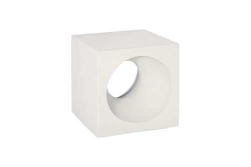 Phillips Collection Void White Stone Side Table