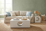 Phillips Collection Void White Stone Side Table
