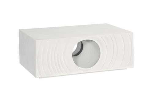 Phillips Collection Void White Stone Coffee Table