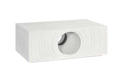 Phillips Collection Void White Stone Coffee Table