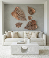 Phillips Collection Void White Stone Coffee Table