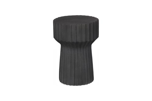 Phillips Collection Vetra Charcoal Stone Side Table