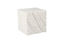 Phillips Collection Shear , Square White Stone Side Table