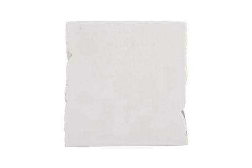 Phillips Collection Shear , Square White Stone Side Table