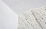 Phillips Collection Shear , Square White Stone Side Table