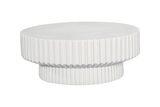 Phillips Collection Vetra White Stone Coffee Table