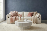 Phillips Collection Vetra White Stone Coffee Table