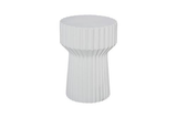 Phillips Collection Vetra White Stone Side Table