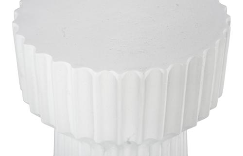Phillips Collection Vetra White Stone Side Table