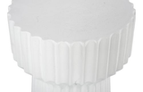 Phillips Collection Vetra White Stone Side Table
