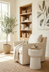 Phillips Collection Vetra White Stone Side Table