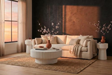 Phillips Collection Vetra White Stone Side Table