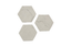 Phillips Collection Hexagon Wall Tiles, Set of 3 Roman Stone Wall Art