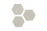 Phillips Collection Hexagon Wall Tiles, Set of 3 Roman Stone Wall Art