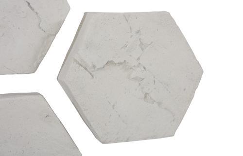 Phillips Collection Hexagon Wall Tiles, Set of 3 Roman Stone Wall Art